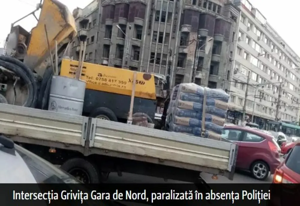 Traficul auto în nordul Bucureștiului, paralizat. Blocaje de zeci de minute, din cauza repetițiilor pentru parada de 1 Decembrie - HARTA