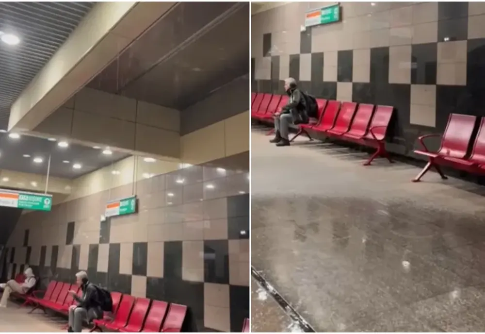 STAȚIA DE METROU EROILOR 1, INUNDATĂ ÎNAINTE DE CODUL ROȘU DE PLOI. METROREX ANUNȚĂ CĂ TRENURILE CIRCULĂ NORMAL