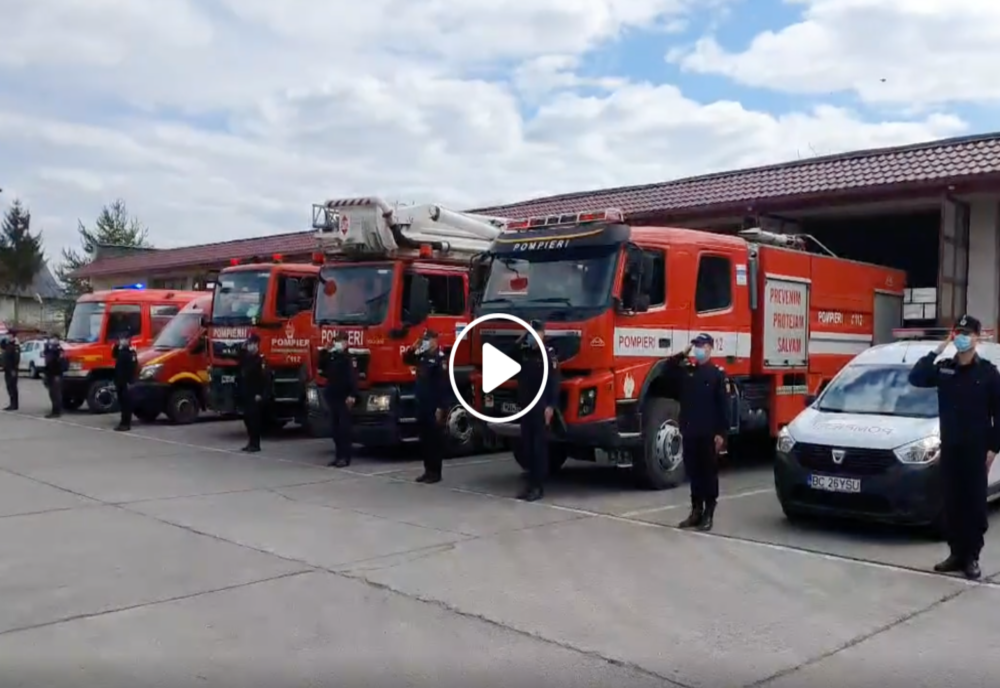 Pompierii din toată țara au ţinut un moment de reculegere în memoria colegului din Constanţa răpus de COVID-19