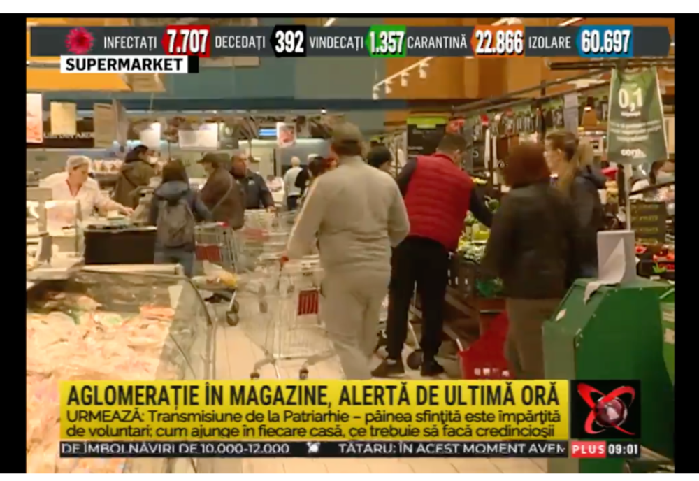 Aglomerație mare în magazine în plină pandemie de coronavirus