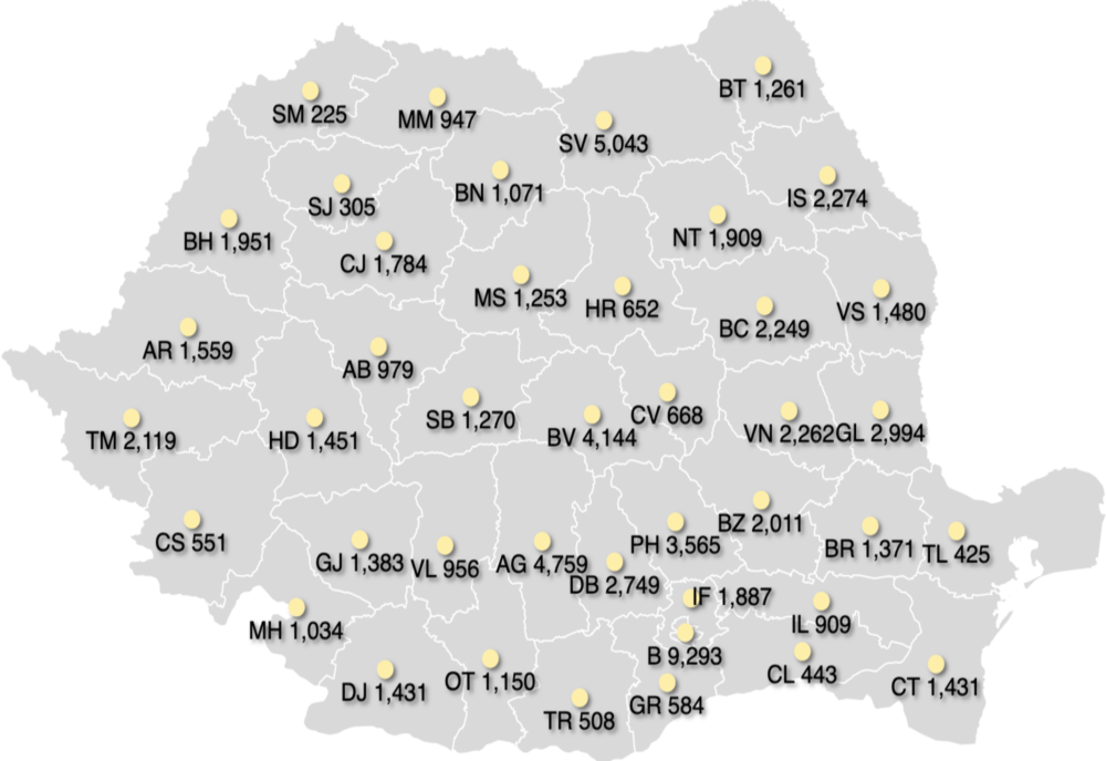 Cele mai multe cazuri COVID în ultimele 24 de ore au fost înregistrate în București