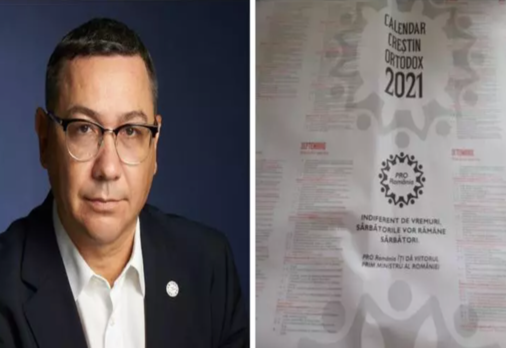 Ponta, prins că-și face campanie cu calendare ortodoxe. Reacția fermă a Patriarhiei
