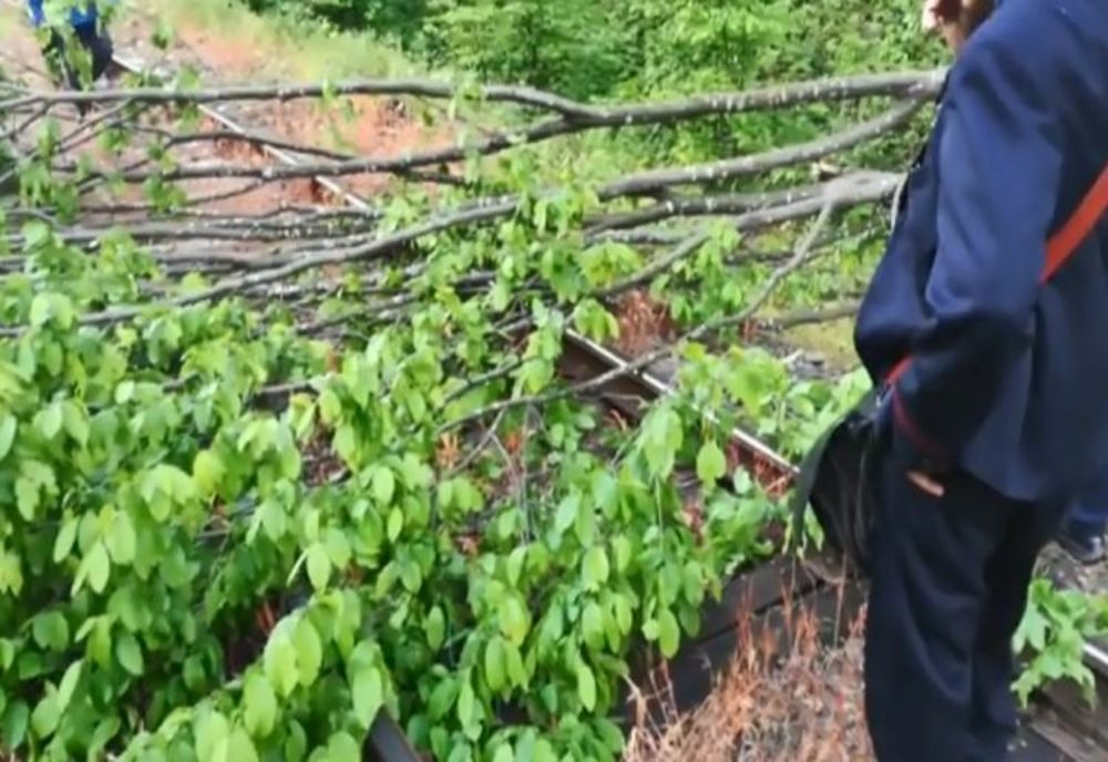 VIDEO Trafic feroviar blocat, în această dimineață, în județul Brașov