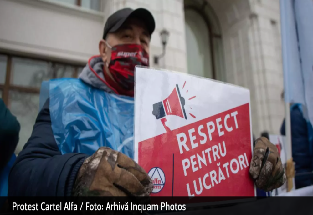 Protest la Cotroceni - românii s-au săturat de sărăcie. Ce-i cer sindicaliștii președintelui Iohannis