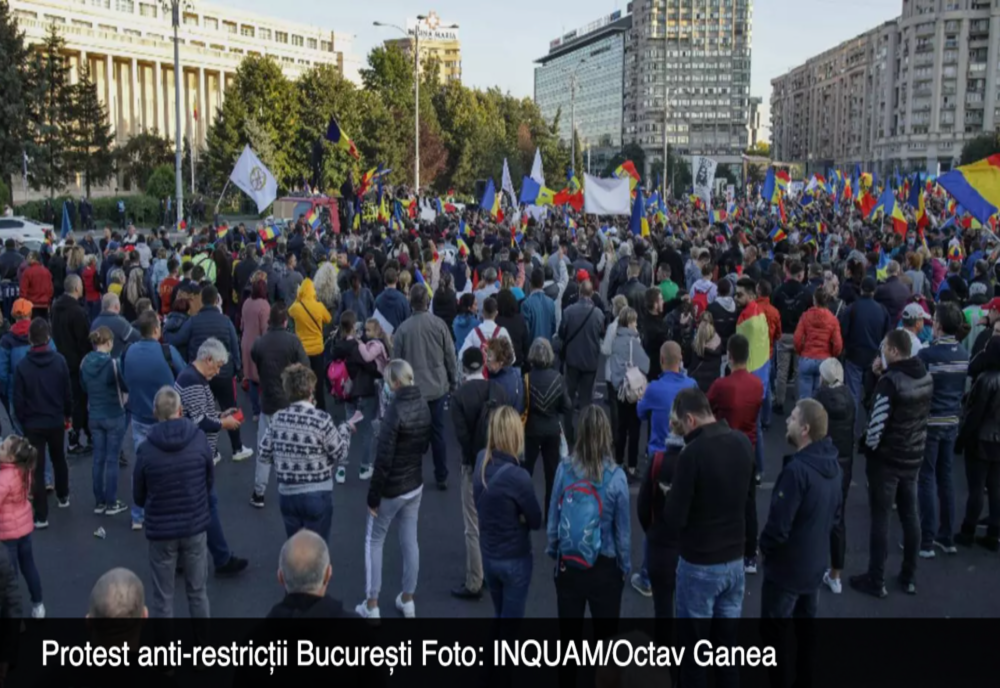 Protest anti-restricții în București