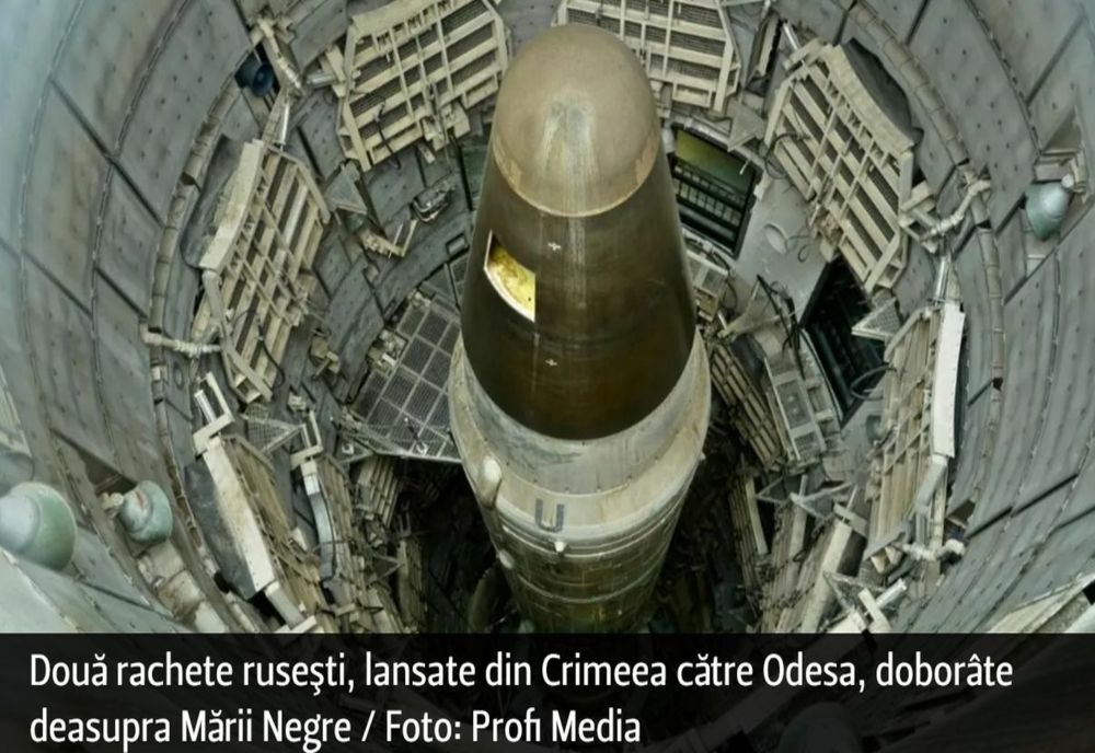 Două rachete ruseşti, lansate din Crimeea către Odesa, doborâte deasupra Mării Negre
