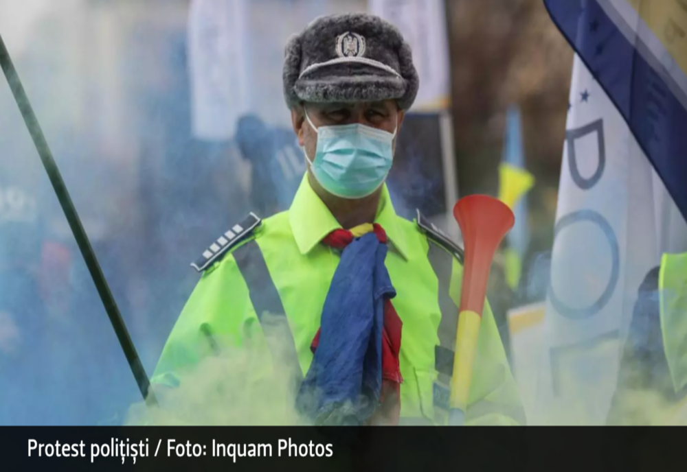 Polițiștii, în stradă pentru creșteri de salarii, pensii și respectarea drepturilor - PROTEST uriaș în București