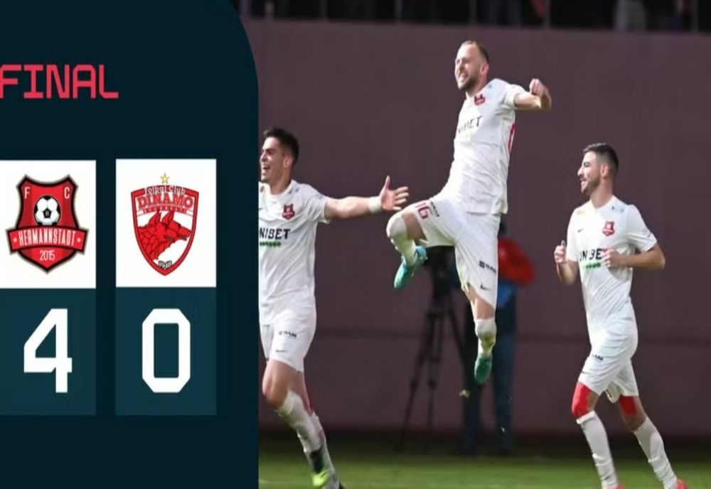 VIDEO FC Hermannstadt o surclasează pe Dinamo