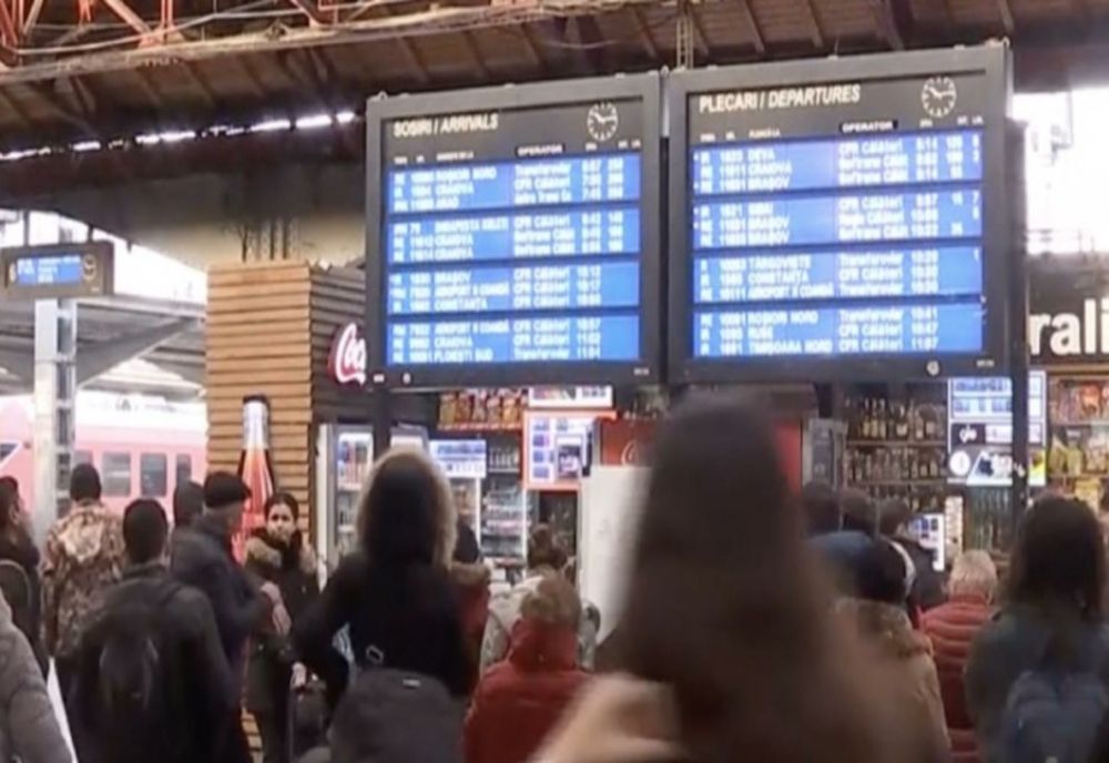 SISTEMUL DE INFORMARE A CĂLĂTORILOR DIN GARA DE NORD BUCUREȘTI, DEFECT ÎN ACEASTĂ DIMINEAȚĂ 