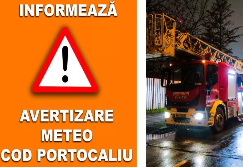 COD PORTOCALIU de vânt în Capitală și zonele limitrofe. Alertă lansată de ISU BUcurești-Ilfov