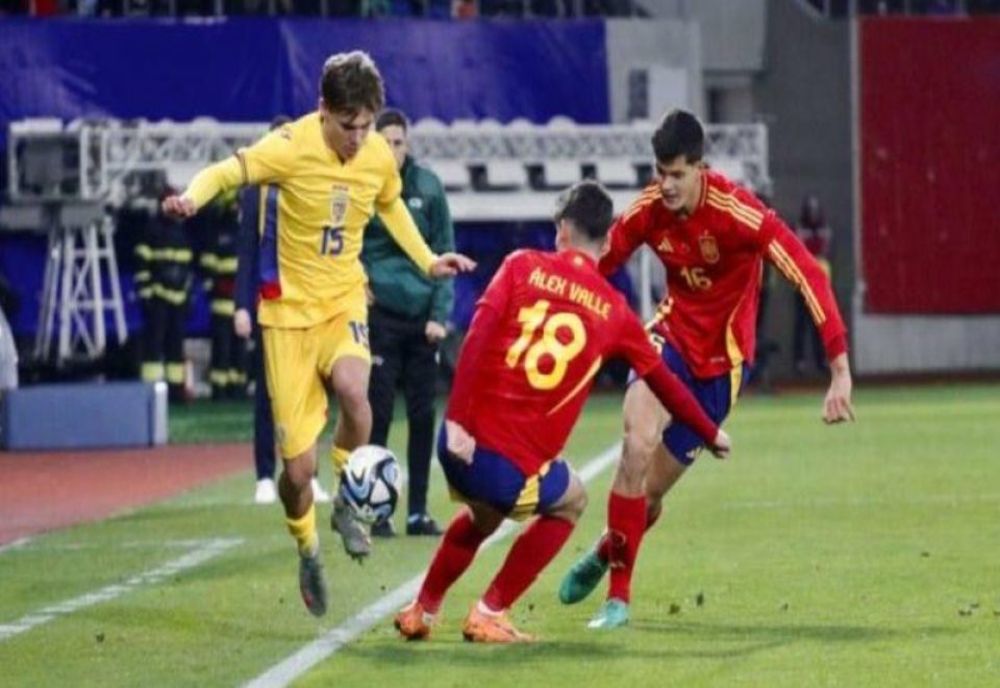 Fotbal: România, învinsă de Spania în preliminariile Campionatului European Under-21