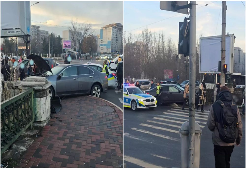 Accident demn de cascadorii rasului în Capitală