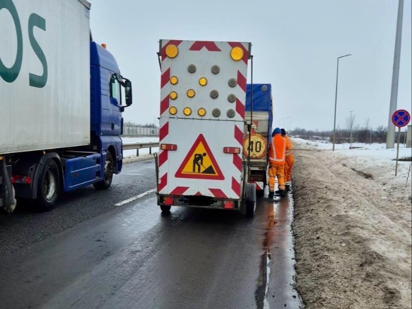 Lucrări de asfaltare, în desfășurare pe Centura București