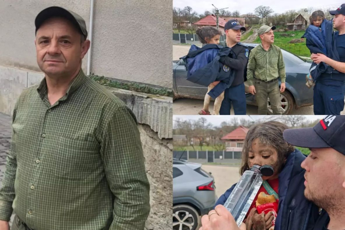 El este Aurel Frandeș, pădurarul care le-a salvat pe Rebeca și Melisa. Le-a cărat 3 kilometri: una în spate, cealaltă în brațe