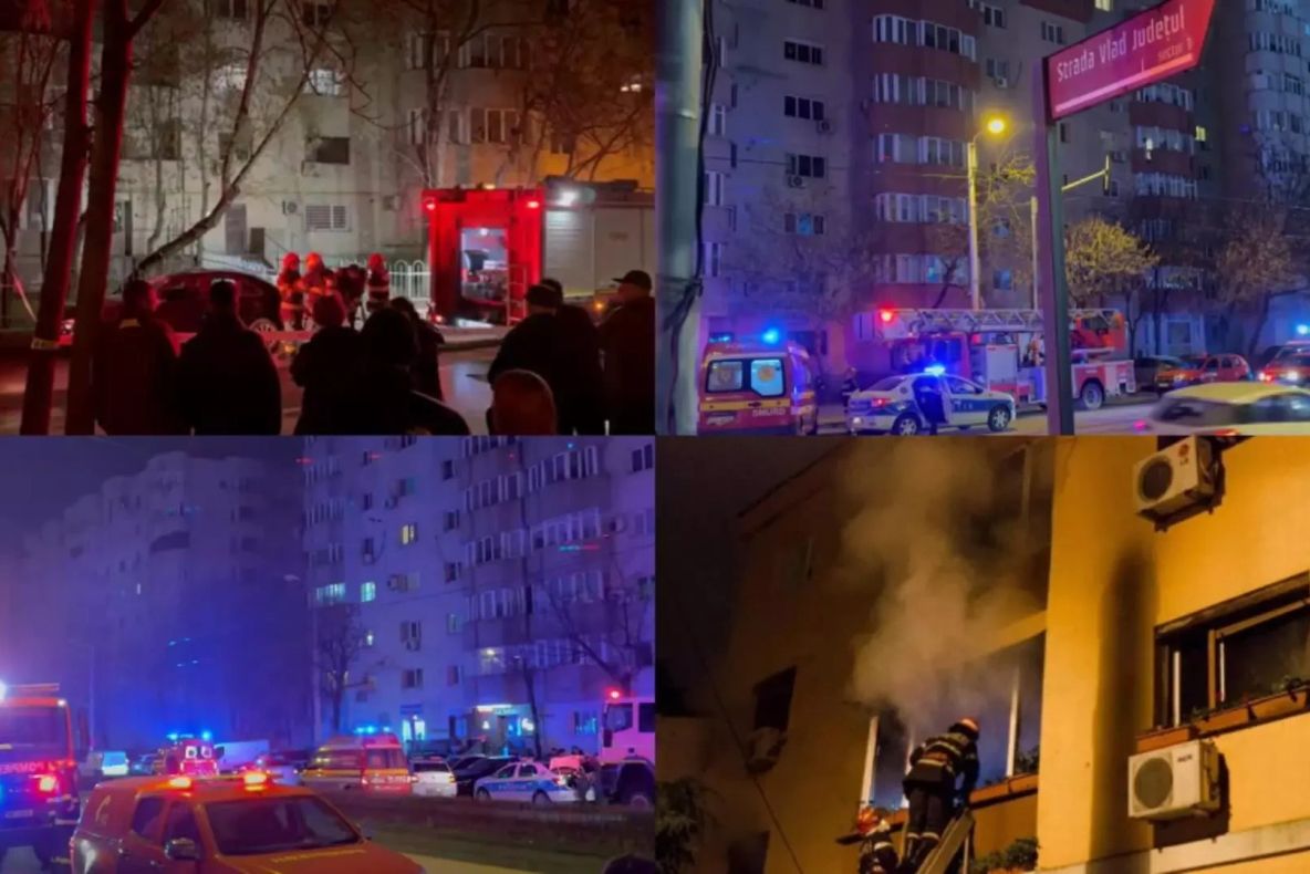 Incendiu de proporții într-un bloc de pe Calea Vitan din București. O persoană a murit, iar alte 13 au fost evacuate