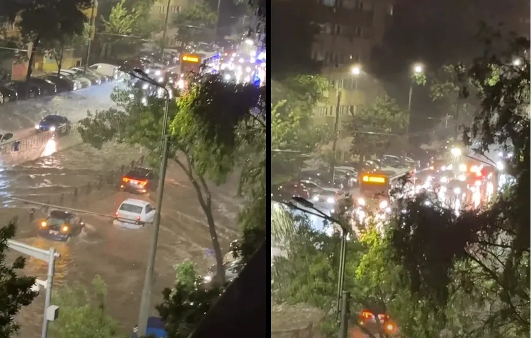 Bucureștiul, lovit de 4 episoade de vreme severă. Au fost emise mesaje RO‑Alert de COD PORTOCALIU și ROȘU, iar numeroase zone au fost inundate – FOTO & VIDEO
