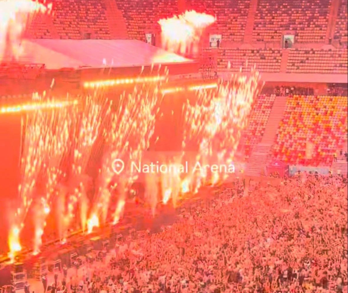 Incendiu pe scena de la Arena Națională în timpul concertului lui Max Korzh