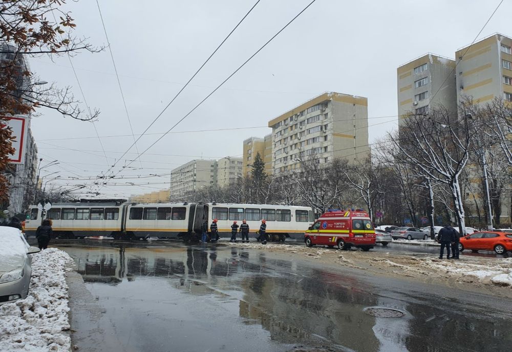 Tramvai deraiat în zona Colentina, Piața Obor