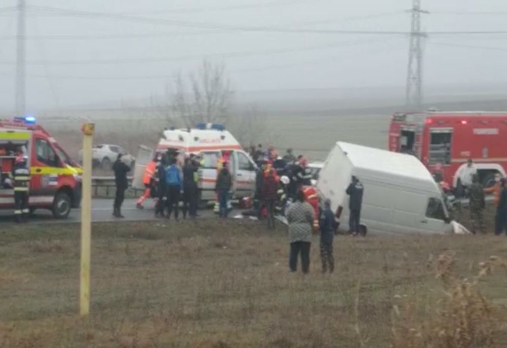 VIDEO| Accident teribil în județul Constanța. Cinci persoane rănite