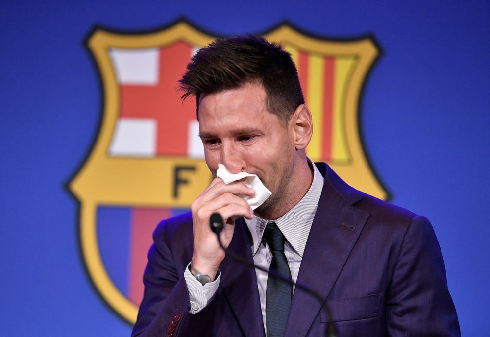 Messi, în lacrimi la ultima conferință de presă de la Barcelona