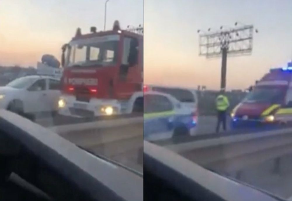 Șapte mașini implicate într-un accident în lanț, pe DN1, în zona comercială Băneasa