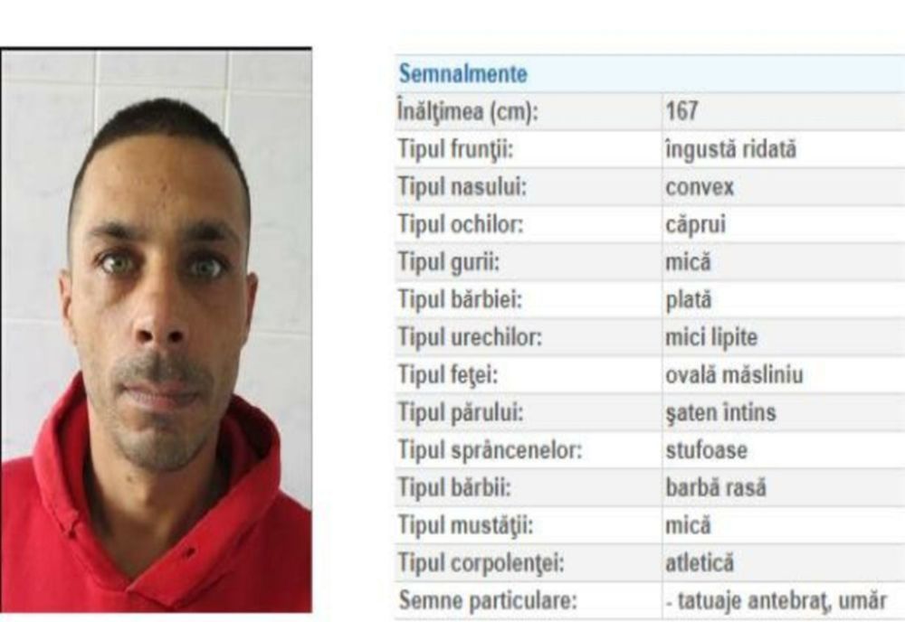 Deținut evadat în București: bărbatul, plasat în regim de maximă siguranță - poliția, în stare de alertă maximă