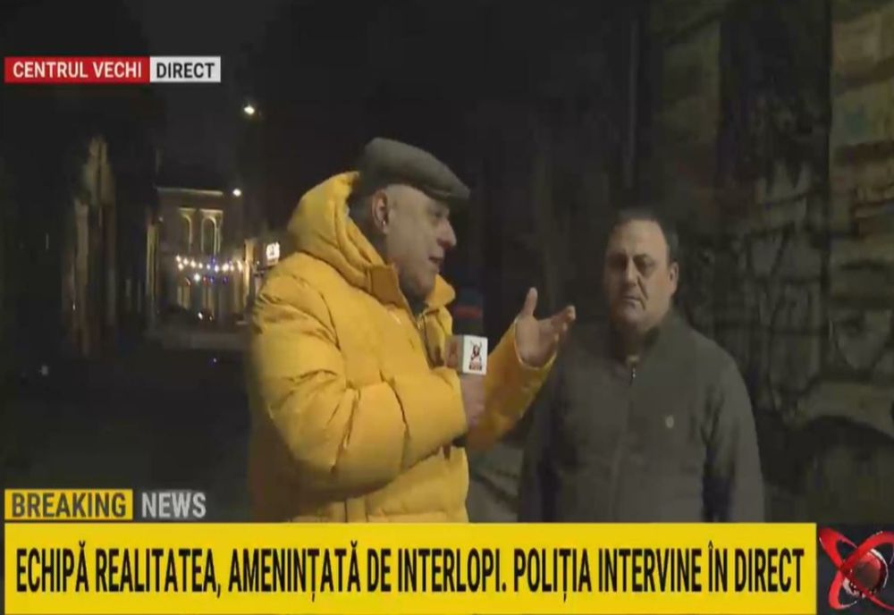 Situație halucinantă în Centrul Vechi al Capitalei - Intervenție a Poliției după o sesizare a echipei Realitatea PLUS