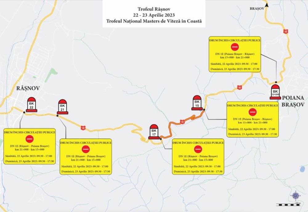 Restricții de circulație, în weekend, între Râșnov și Poiana Brașov