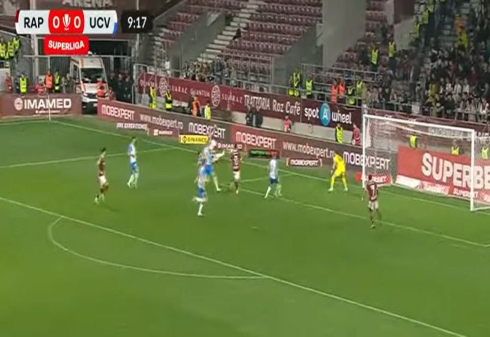 Rapid a învins-o pe Universitatea Craiova cu 2-0, în Superligă VIDEO