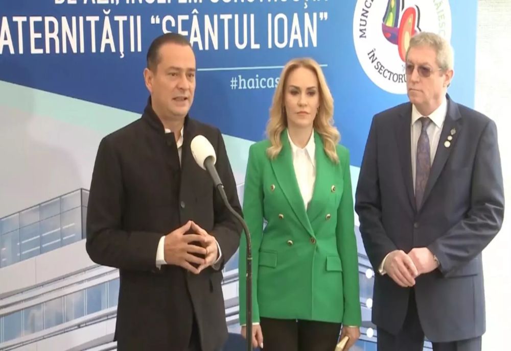 Maternitate nouă la Spitalul Clinic de Urgență "Sfântul Ioan". Firea și Băluță au pus piatra de temelie