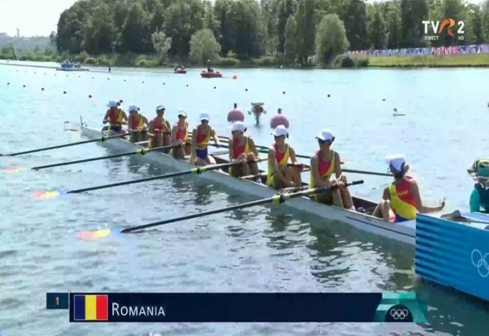 JO PARIS 2024: ECHIPAJUL FEMININ ROMÂNESC DE 8+1, ÎN FINALĂ