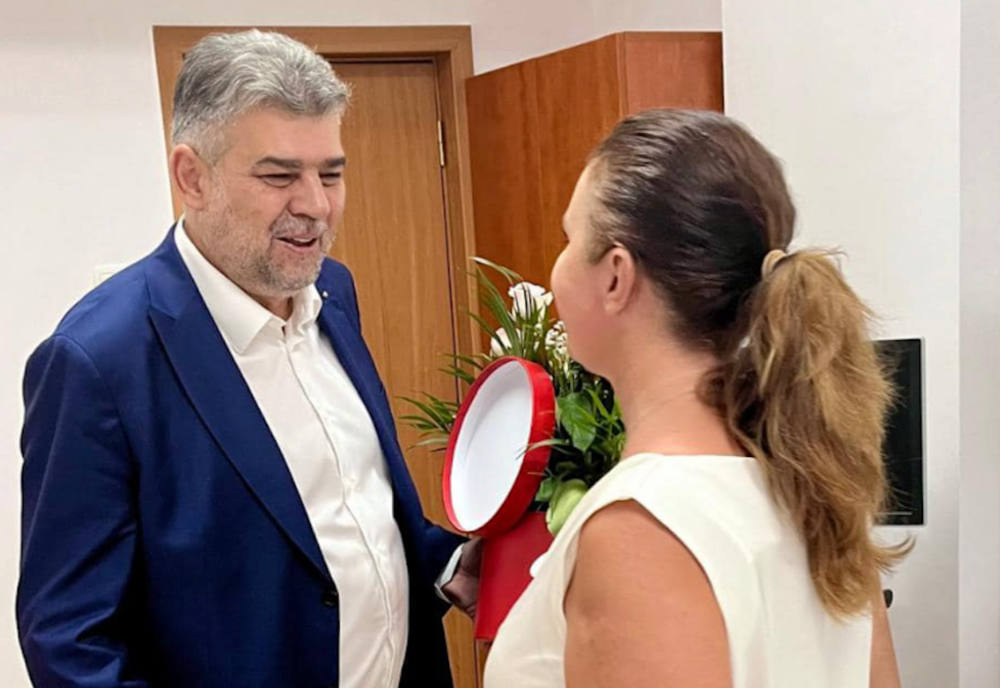 PREMIERUL MARCEL CIOLACU A VIZITAT-O PE NATALIA INTOTERO LA SPITAL