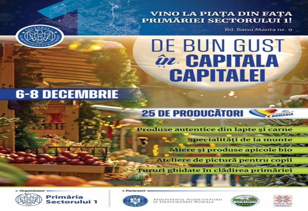 TÂRGUL DE PRODUSE TRADIŢIONALE ROMÂNEŞTI „POFTIM, DIN ROMÂNIA!”, ORGANIZAT DE SFÂNTUL NICOLAE