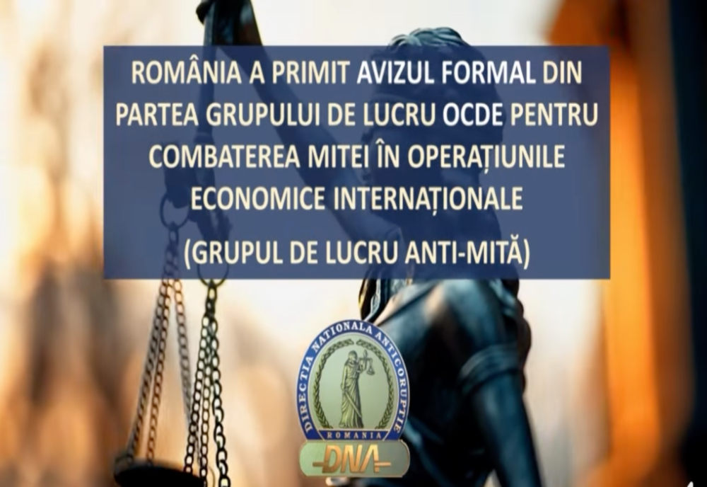 România a primit avizul formal al Grupului de lucru anti-mită al OCDE