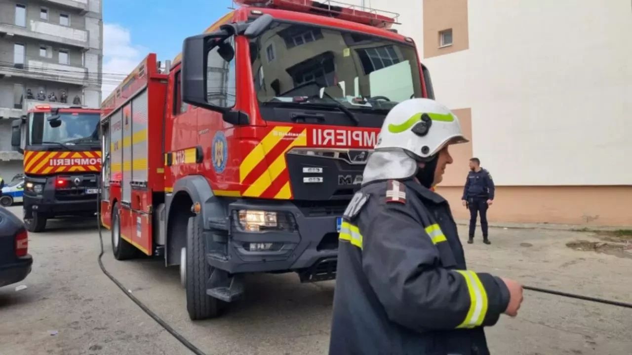 Incendiu la Tunari