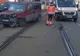 FOTO. Ambulanță implicată într-un accident. Circulația tramvaielor blocată