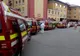Curtea Institutului Matei Balș din capitală, plină de ambulanțe