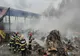 O mie de tone de deşeuri au ars la Techirghiol. Incendiu stins după șapte ore