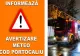 Panou publicitar căzut la intersecția dintre Calea Moșilor cu bulevardul Carol. Bucureștiul sub AVERTIZARE COD PORTOCALIU de vânt 