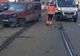 FOTO. Ambulanță implicată într-un accident. Circulația tramvaielor blocată