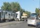 Accident pe linia 41, un TIR a lovit în plin un tramvai