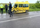 Accident rutier grav în Aninoasa între un microbuz școlar și un autoturism
