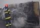 MICROBUZ CUPRINS DE INCENDIU PE UN DRUM DIN MUNICIPIUL IAȘI