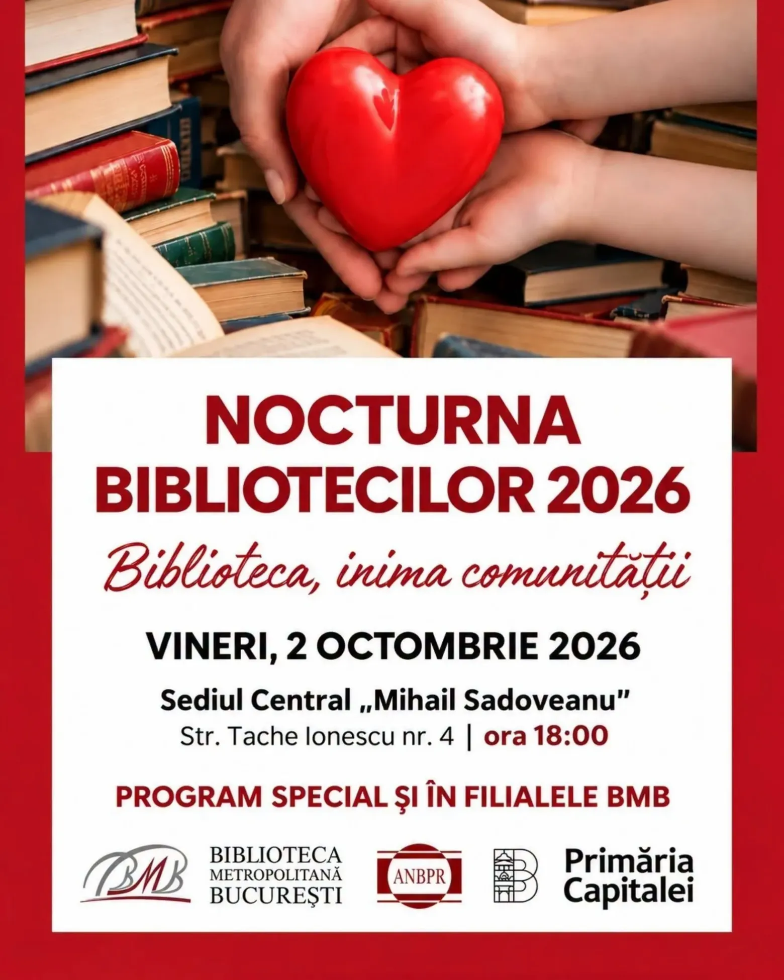 Nocturna Bibliotecilor 2026